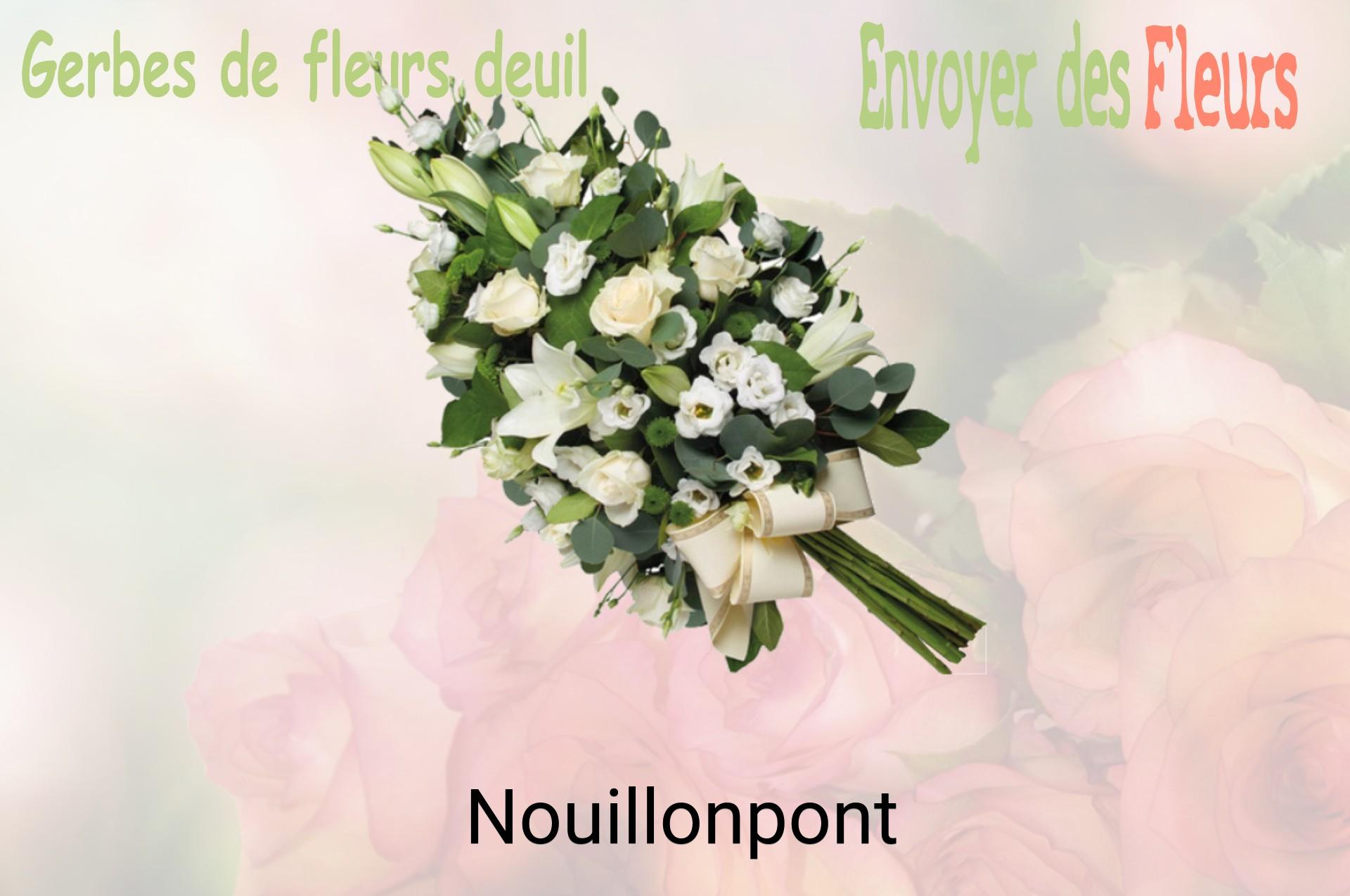 Gerbe de fleurs de deuil livrée à Nouillonpont